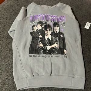 The Addams Family Wednesday Hooded Sweatshirt Medium